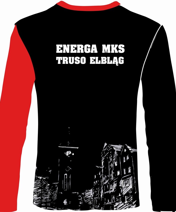 Bluza rozgrzewkowa czarno-czerwona