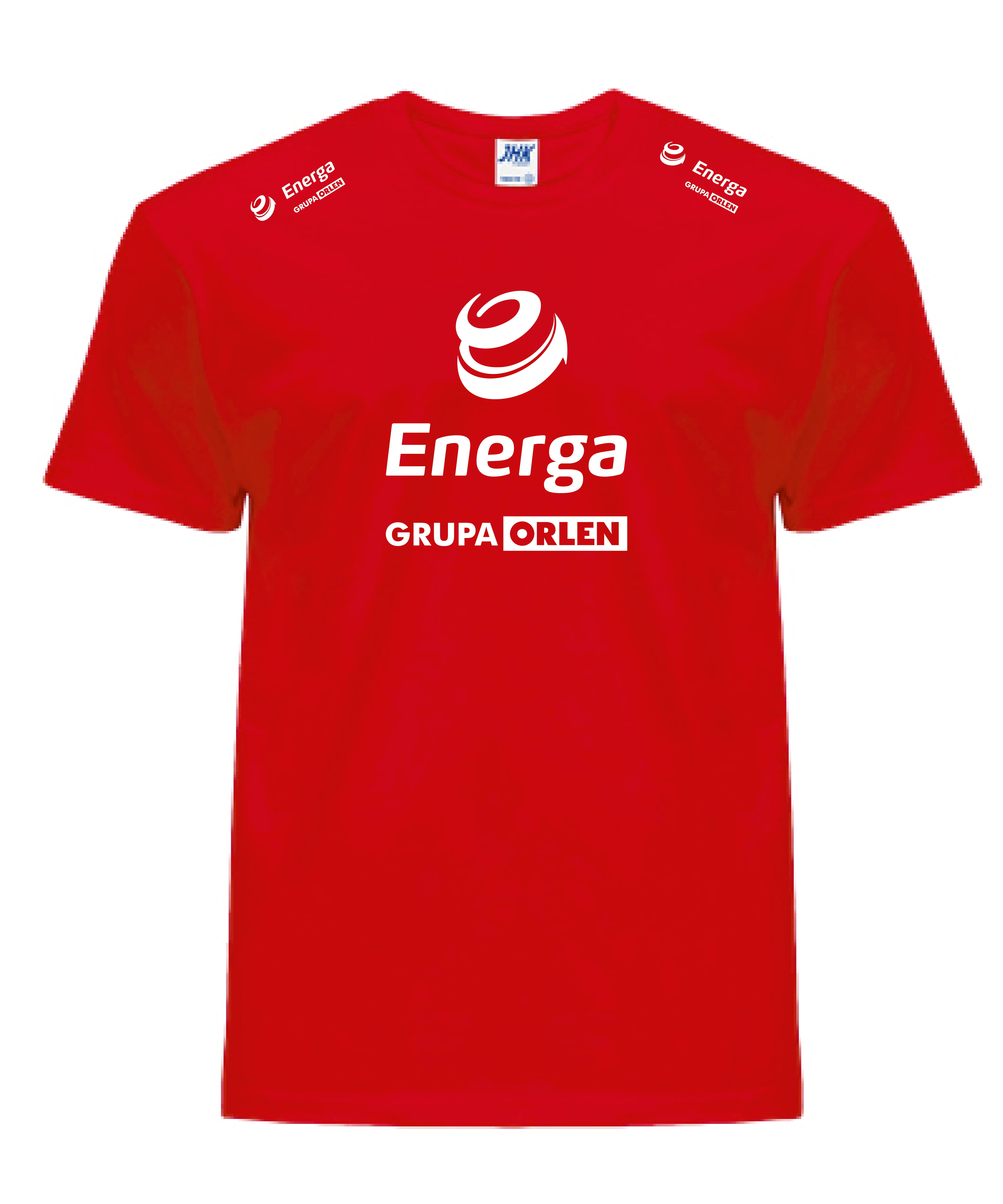Koszulka treningowa czerwona Energa GRUPA ORLEN